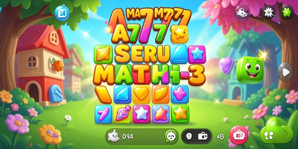 Tampilan gameplay seru dari A7777, dengan fitur Match-3 yang menantang.