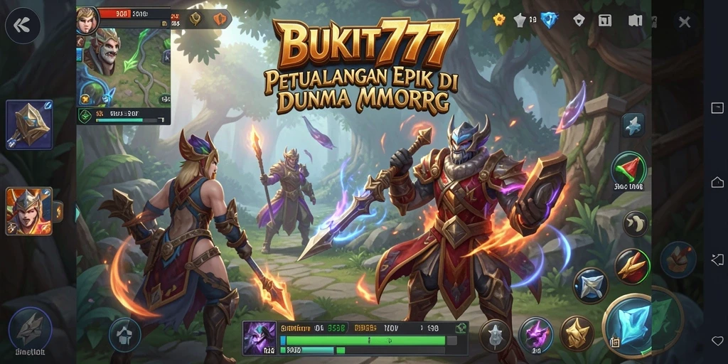 Screenshot BUKIT777 menampilkan aksi seru dalam dunia MMORPG.