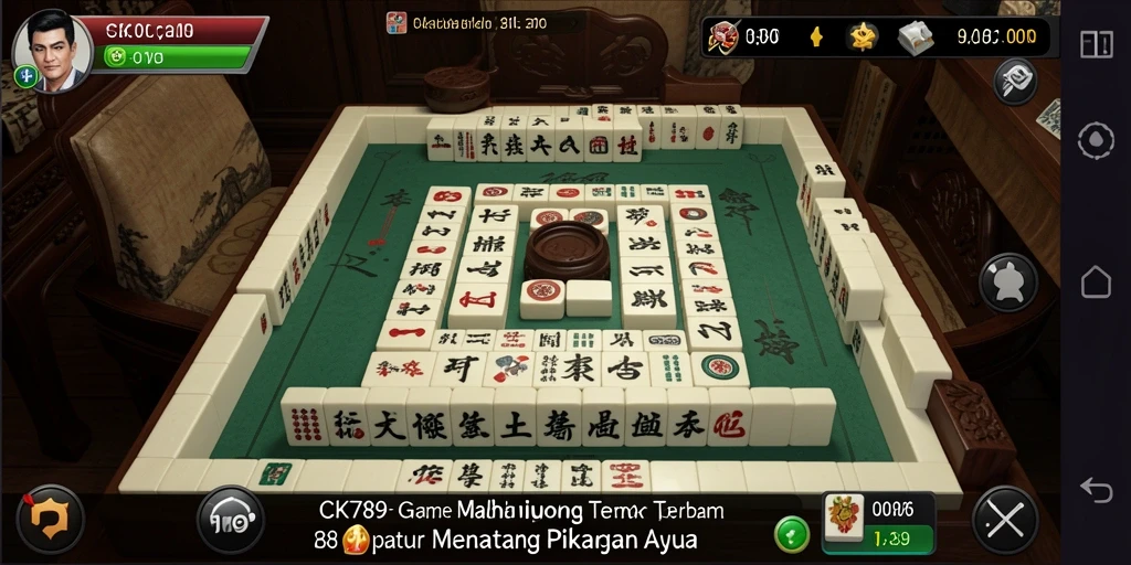 Screenshot CK789 menampilkan gameplay Mahjong yang seru dan menantang.