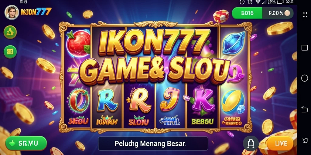 Tampilan gameplay Slot IKON777 yang menarik dan penuh warna.
