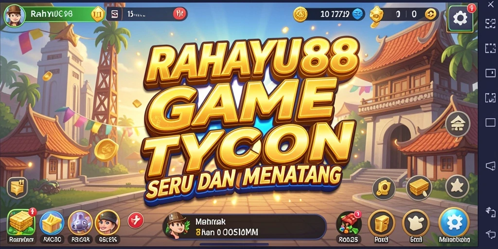 Tampilan gameplay menarik dari RAHAYU88, menunjukkan strategi bisnis yang seru.