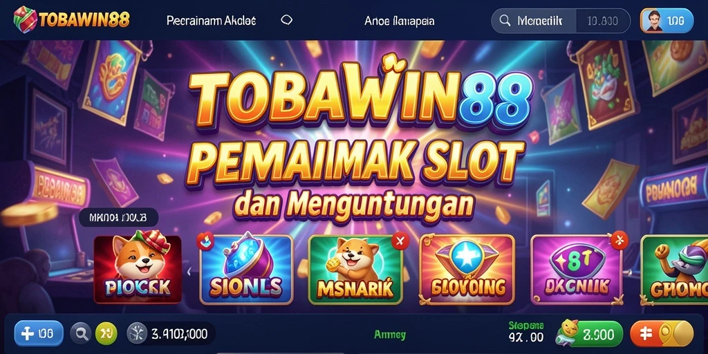 Screenshot gameplay TOBAWIN88 dengan tampilan menarik dan fitur slot.