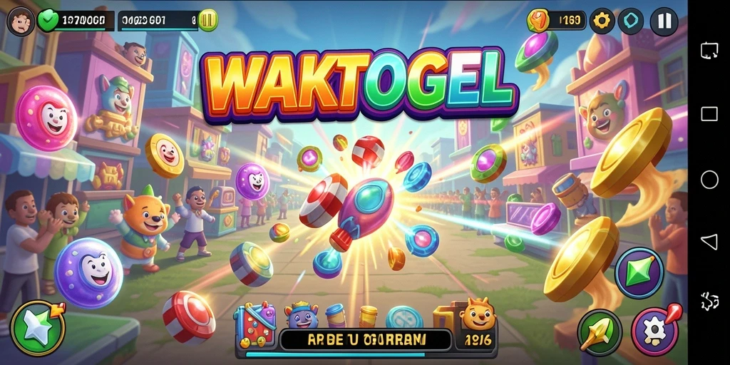 Screenshot gameplay WAKTOGEL menampilkan aksi seru di setiap level.